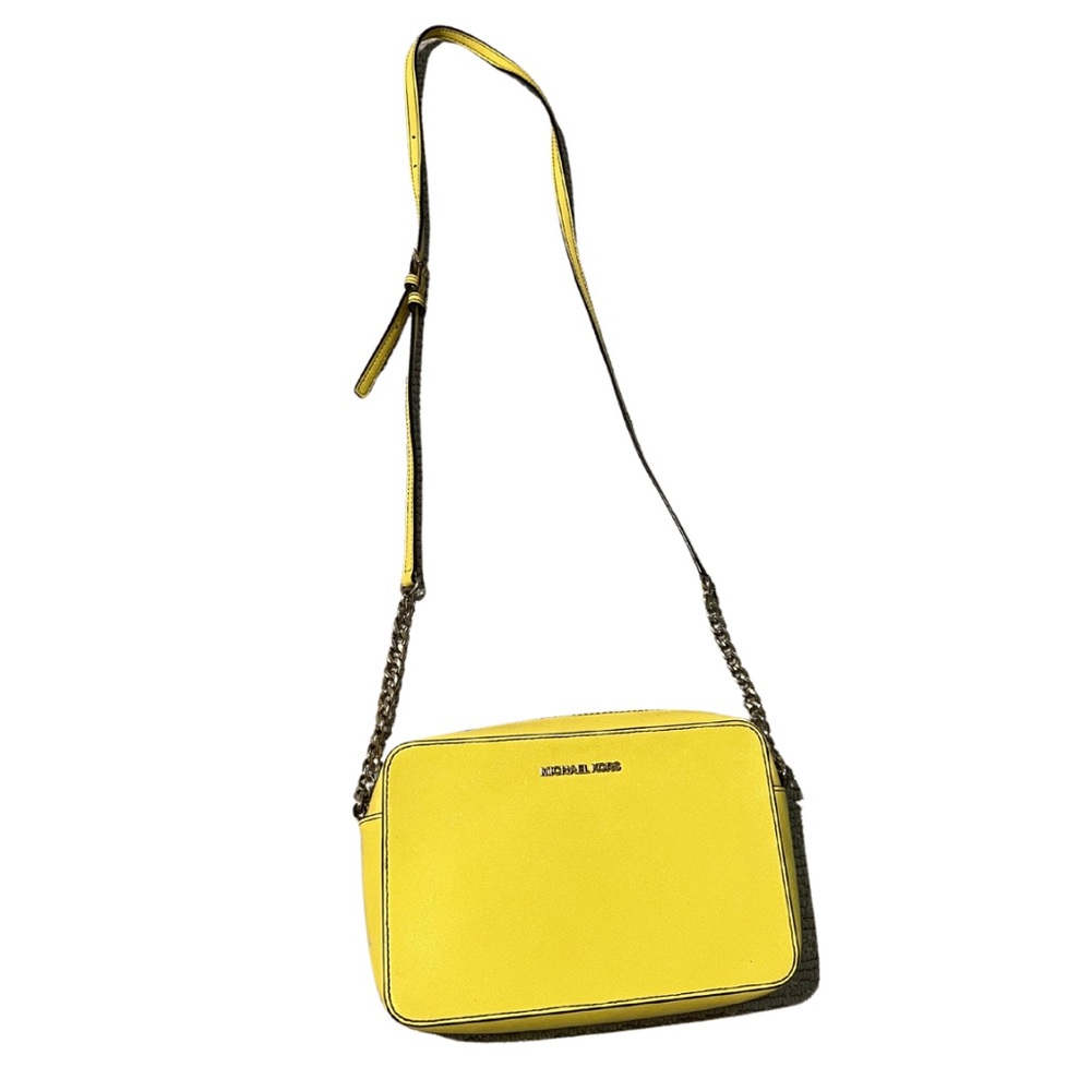 Michael kors yellow crossbody purse